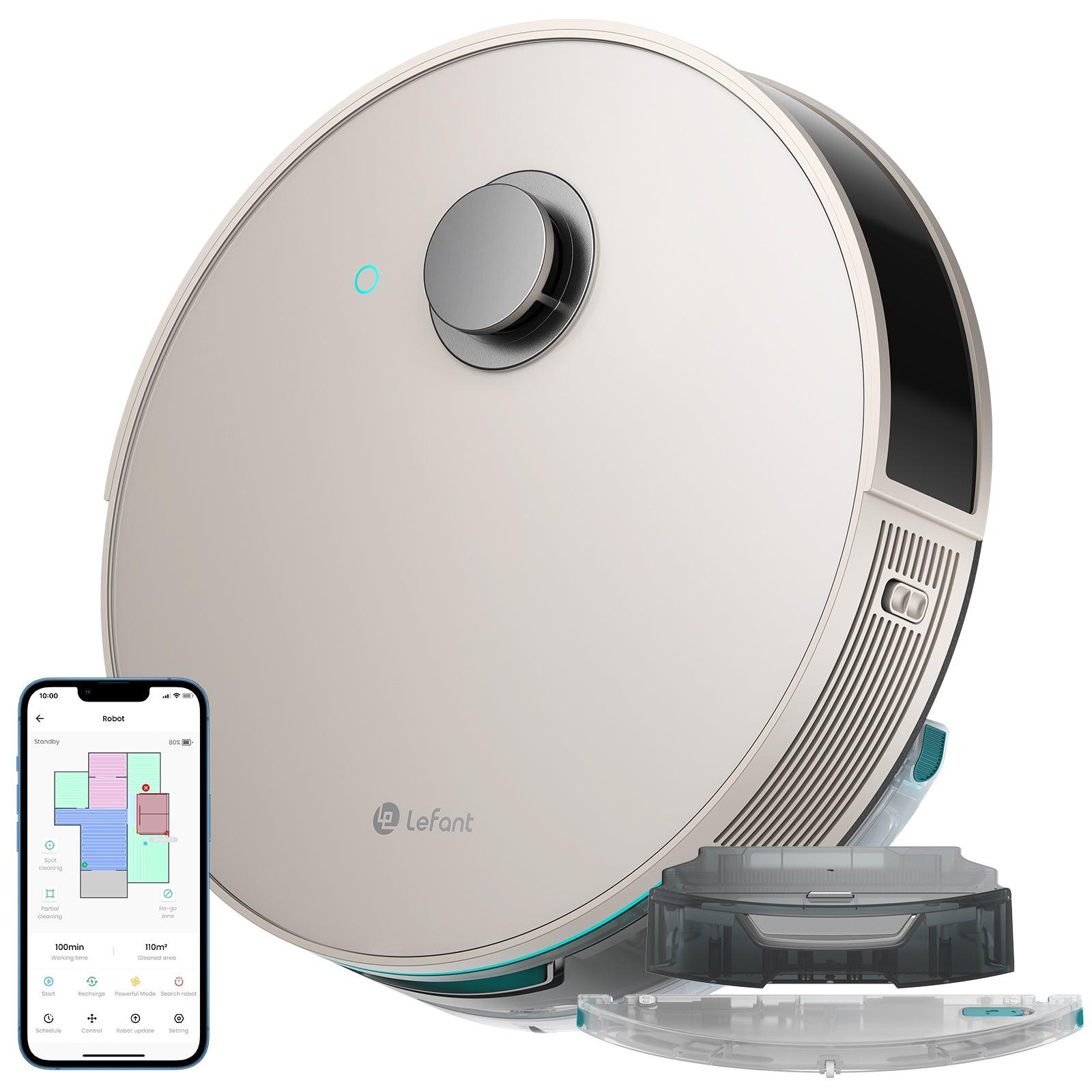  Lefant Robot Vacuum and Mop, Lidar Navigation, 4000Pa