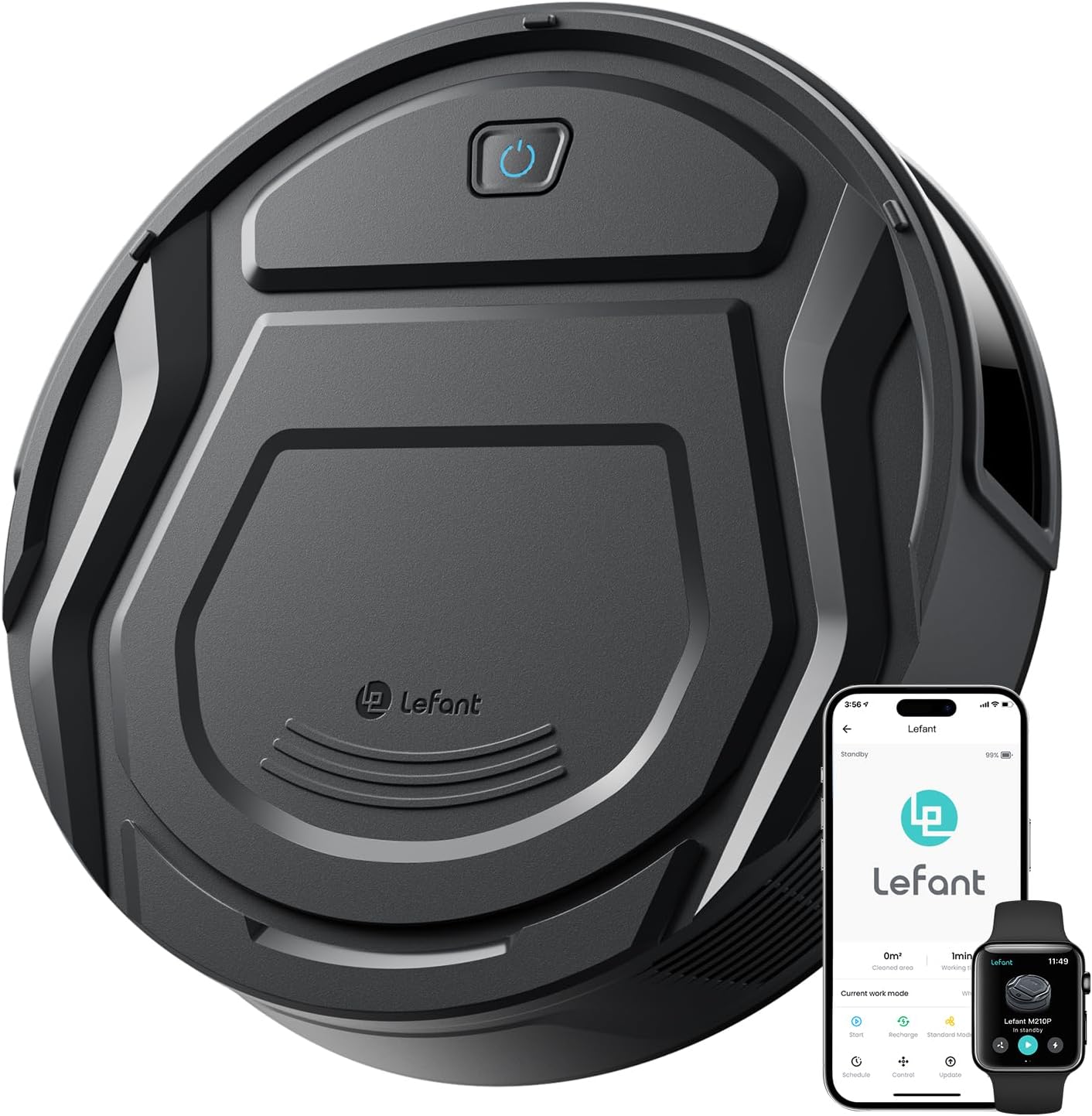 Lefant M210 Pro+ ロボット掃除機 Lefant M210 Pro Robot Vacuum Cleaner, 4000Pa Powerful Suction, 200