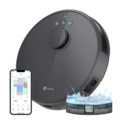 Lefant M1 Robot Vacuum Cleaner with Mop Laser Mapping 4000Pa, Wi-Fi/App/Alexa Control, Grey