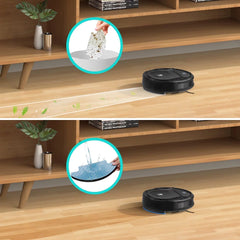 Lefant Robot Vacuum Cleaner, 2 in 1 Robot Vacuum and Mop Combo, WiFi/Alexa/APP Control, Slim Vacuums for Pet Hair Carpets Hard Floors, M210 Black