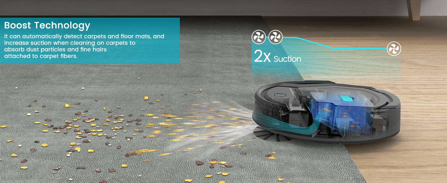 Hardwood Floor Pet Vacuumlefant M210 Pro Robot Vacuum Cleaner - Smart Mop  For Hardwood & Pet Hair