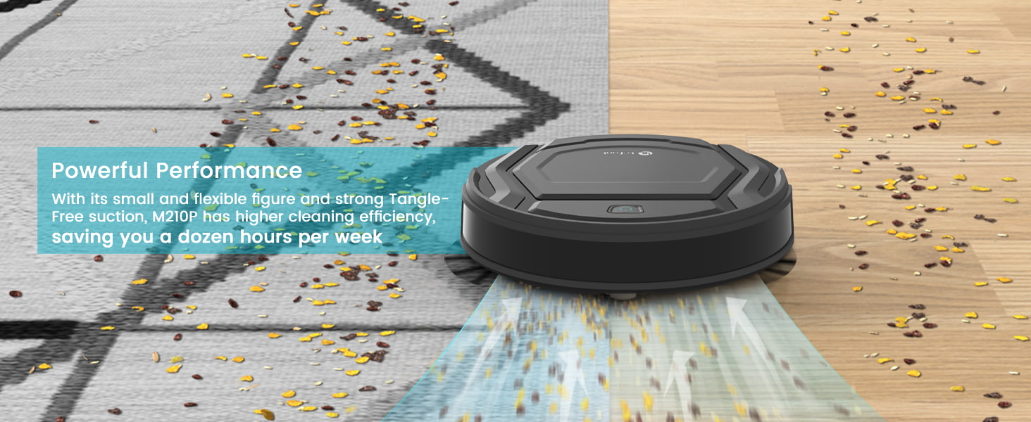 Hardwood Floor Pet Vacuumlefant M210 Pro Robot Vacuum Cleaner - Smart Mop  For Hardwood & Pet Hair