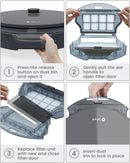 <transcy>Accesorios de la fregona para el robot aspirador Lefant M210, Fácil de instalar y desmontar, Lavable Reutilizable, 2 fregonas Sin depósito de aguaa</transcy>