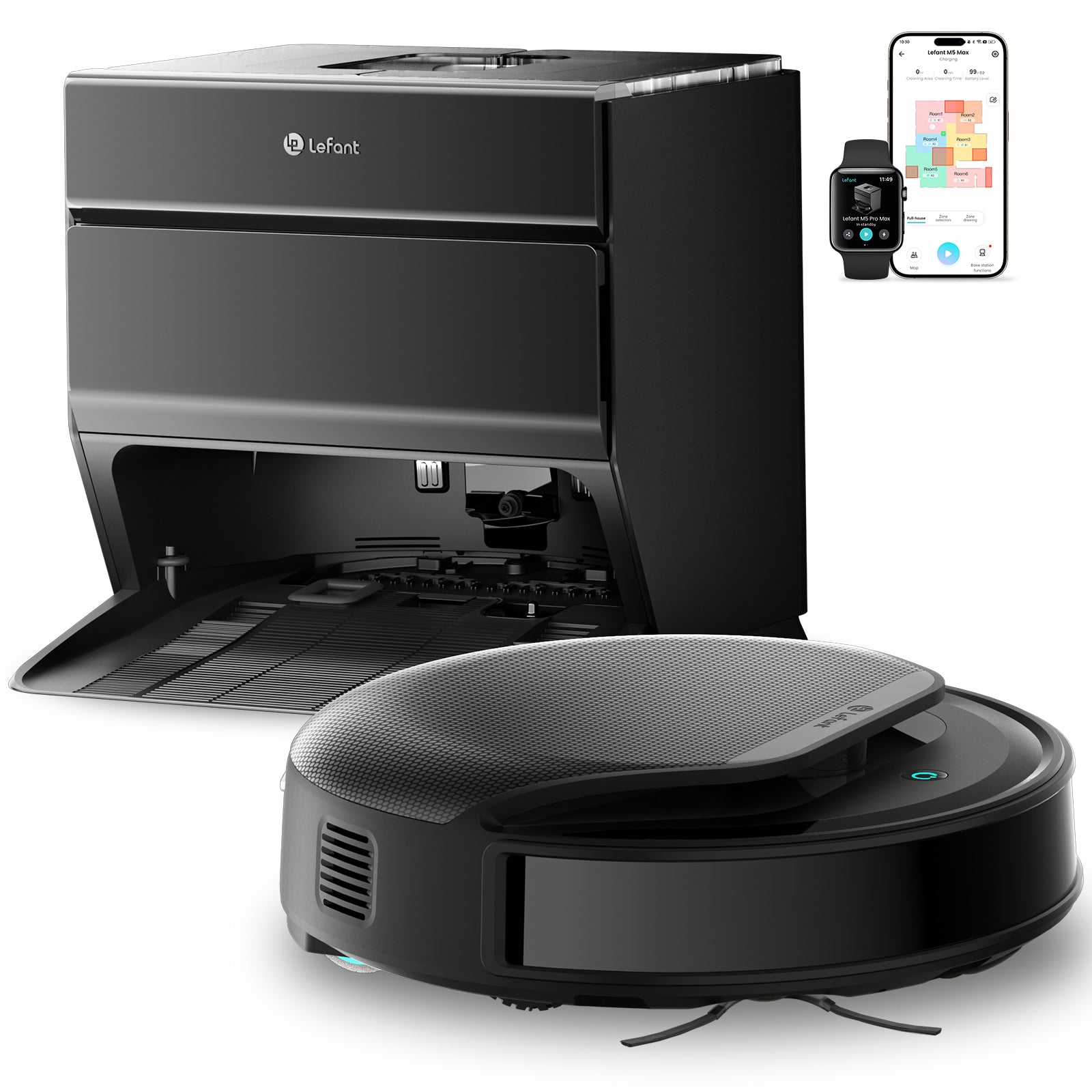 Lefant M5 Series Robot Vacuum | M5 / Pro / Max | LiDAR & Hot Water