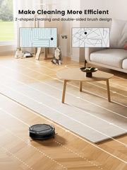 Lefant M210 Pro+ Robot Vacuum Cleaner, 4000Pa Strong Suction, PreciSense Obstacle Avoidance, 200 Mins Runtime, 7.9 cm Thin 28 cm Diameter, Self-Charging, Quiet, for Pet Hair and Hard Floors