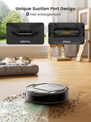 Lefant M210 Pro Robot Vacuum Cleaner, 6 Cleaning Modes, 200 Mins Runtime, 4000Pa Suction, SmartSense Technology, Grey