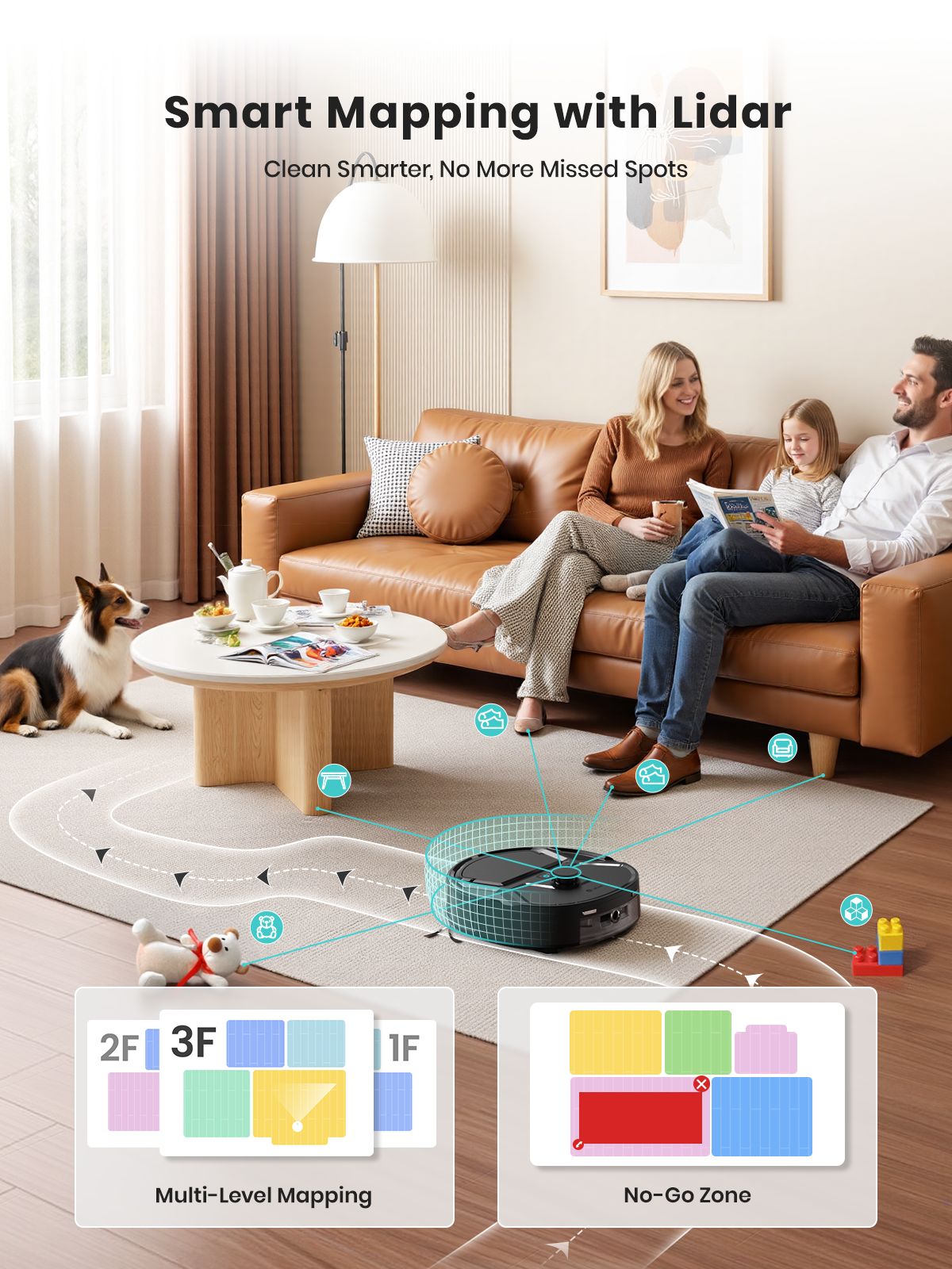 Lefant M210 PRO Omni Robot Vacuum Self-Cleaning LiDAR Pet Hair