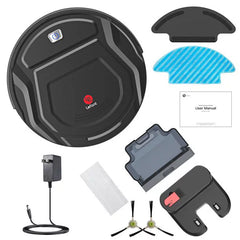Lefant Robot Vacuum Cleaner, 2 in 1 Robot Vacuum and Mop Combo, WiFi/Alexa/APP Control, Slim Vacuums for Pet Hair Carpets Hard Floors, M210 Black