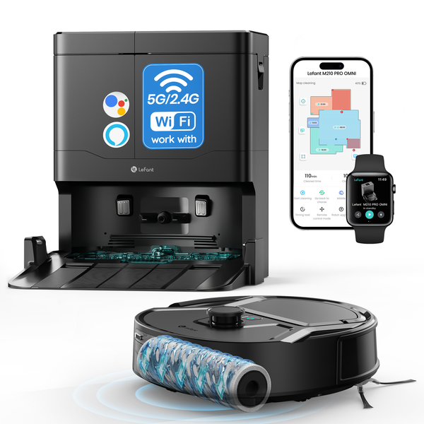 Lefant M210 PRO Omni Robot Vacuum Self-Cleaning LiDAR Pet Hair