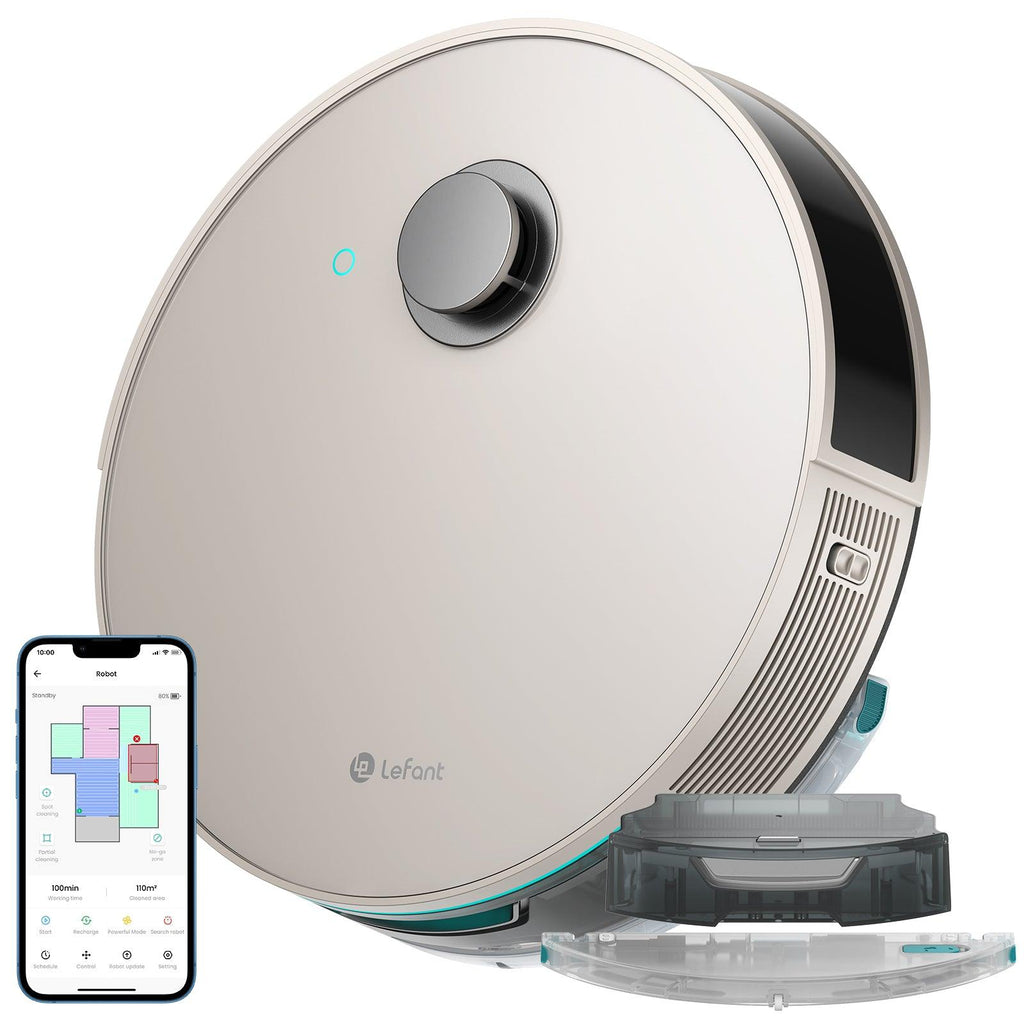 Lefant N3 Robot Vacuum and Mop Combo, Precision Mapping with Lidar & d –  Lefant Store