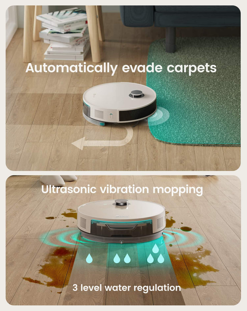 Lefant LDS M1 Robot Vacuum Cleaner Sweep Mop Lidar Navigation Real-time Map  No-go Zone Area APP Control for Hard Floors Pet Hair