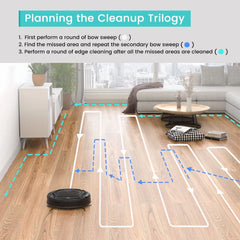Lefant Robot Vacuum Cleaner, 2 in 1 Robot Vacuum and Mop Combo, WiFi/Alexa/APP Control, Slim Vacuums for Pet Hair Carpets Hard Floors, M210 Black