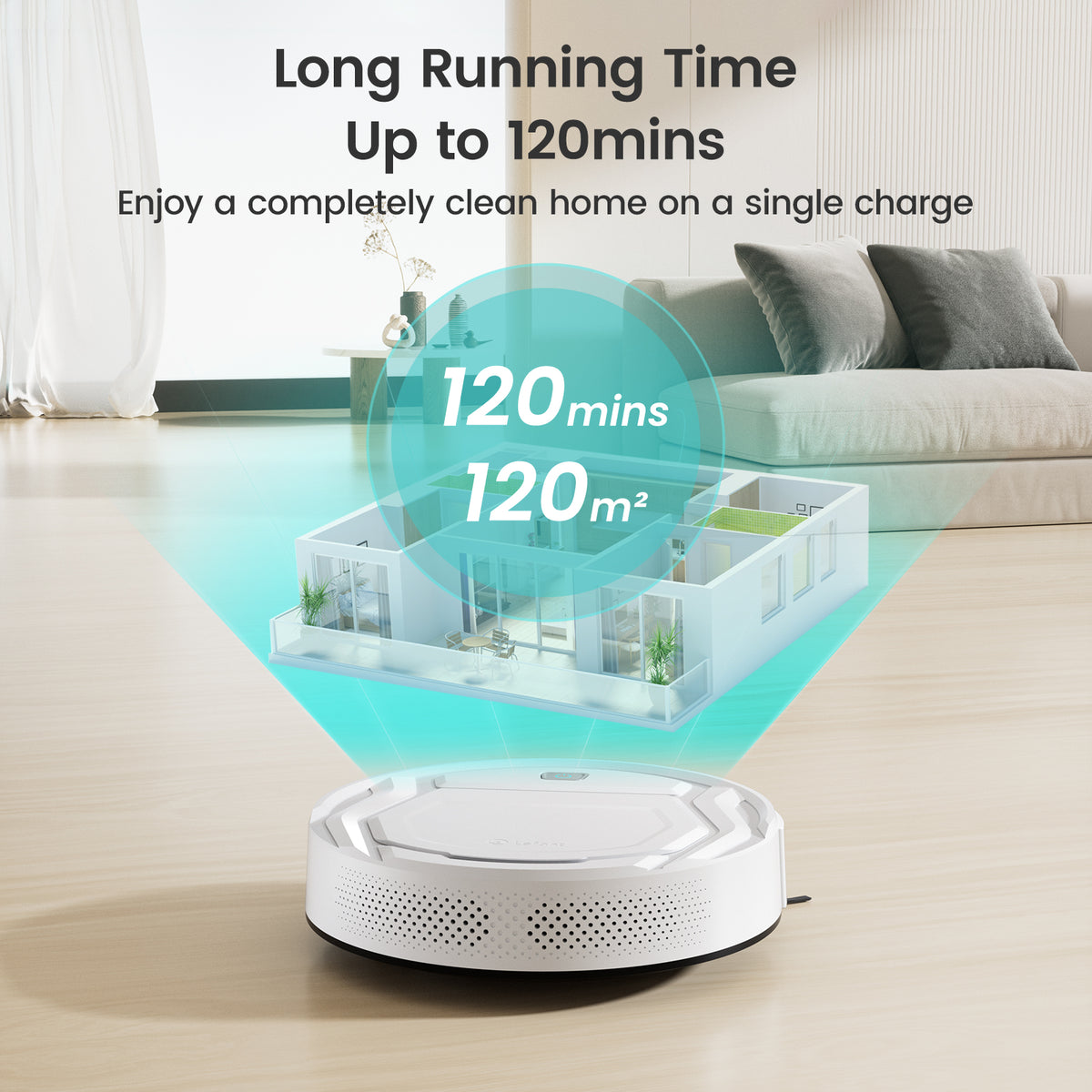 Lefant M210P White Robot Vacuum | 2200Pa Anti-Tangle | EU Fast 