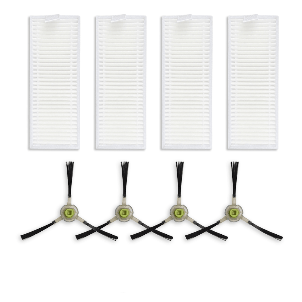 Lefant LiDAR Robot Parts, 4 Brushes & Filters Set