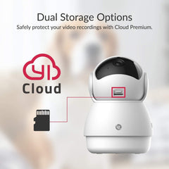 Pan-Tilt Dome Security Camera, 360 Degree 2.4G Smart Indoor Pet Dog Cat Cam with Night Vision, 2-Way Audio, Motion Detection, Phone APP