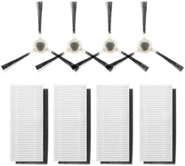 Lefant Replacement Kit - 4 Side Brushes & 4 HEPA Filters for Inertial Navigation Robots