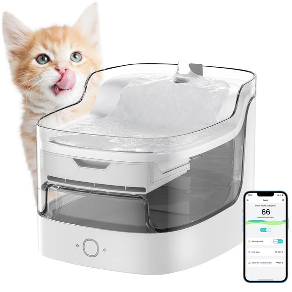 Lefant PF1 Pet Water Fountain Wireless Pump, 8-Layer Filter, APP Control