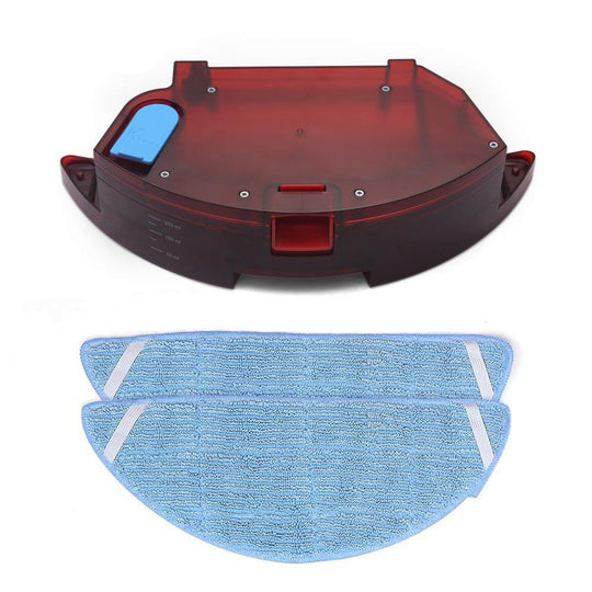 2 Washable Mop Cloth+1 Water tank robot vacuum cleaner kit